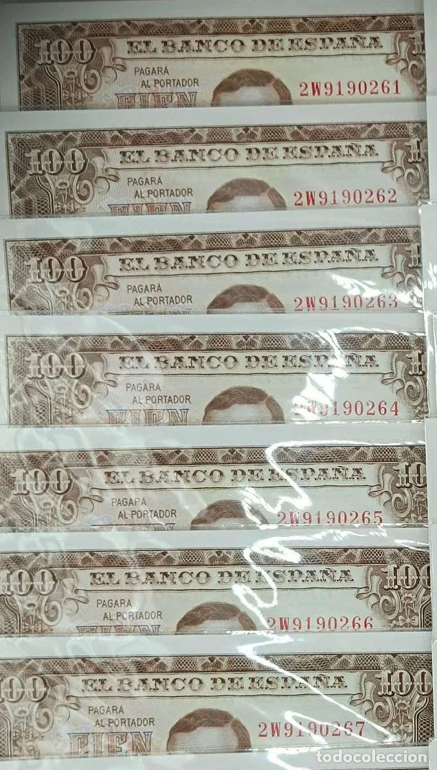 Billetes espa&ntilde;oles: 20 Billetes 100 Pesetas 1953 Consecutivos