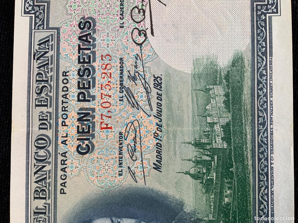 Billetes espa&ntilde;oles: Billete 100 pesetas 1925 mbc - Foto 3