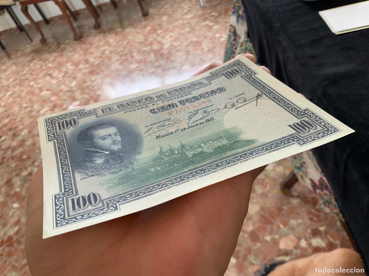 Billetes espa&ntilde;oles: Billete 100 pesetas 1925 mbc - Foto 9