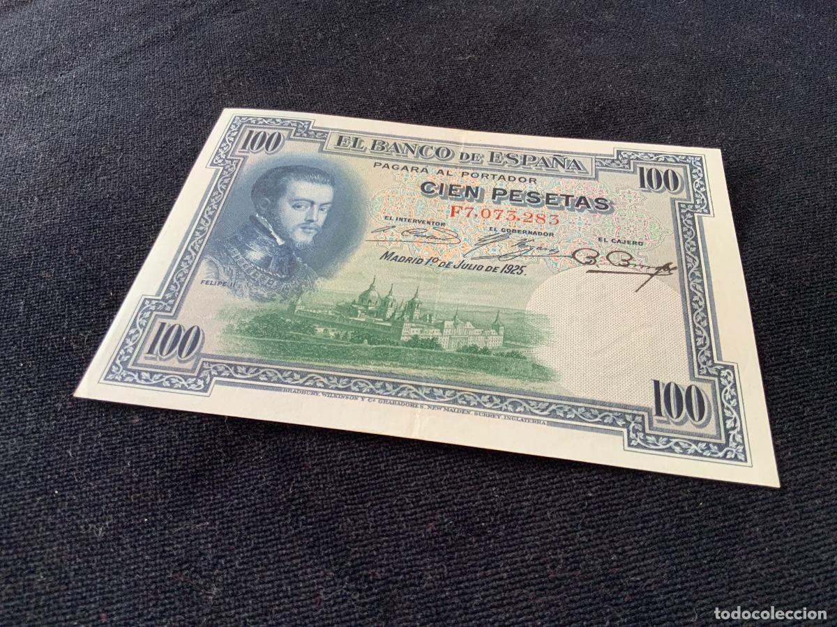 Billetes espa&ntilde;oles: Billete 100 pesetas 1925 mbc - Foto 11