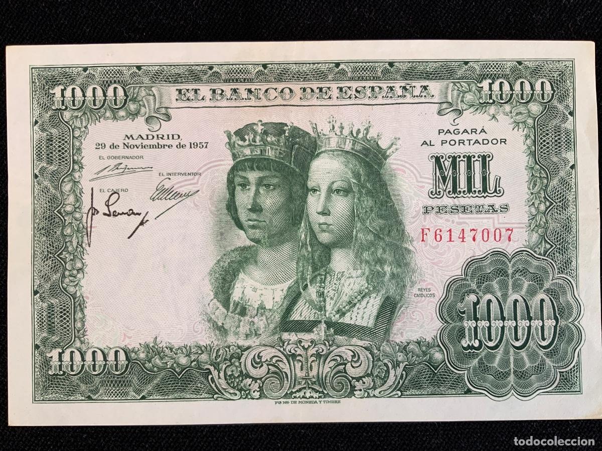 Billetes espa&ntilde;oles: Billete de 1000 pesetas 1957, ebc