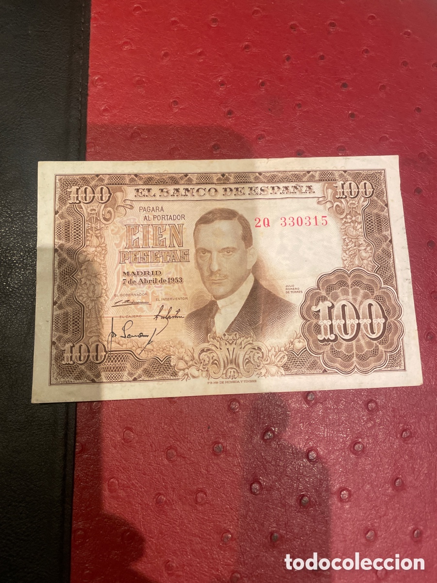 Billetes espa&ntilde;oles: BILLETE DE ESPA&Ntilde;A DE 1953 DE 100 PESETAS