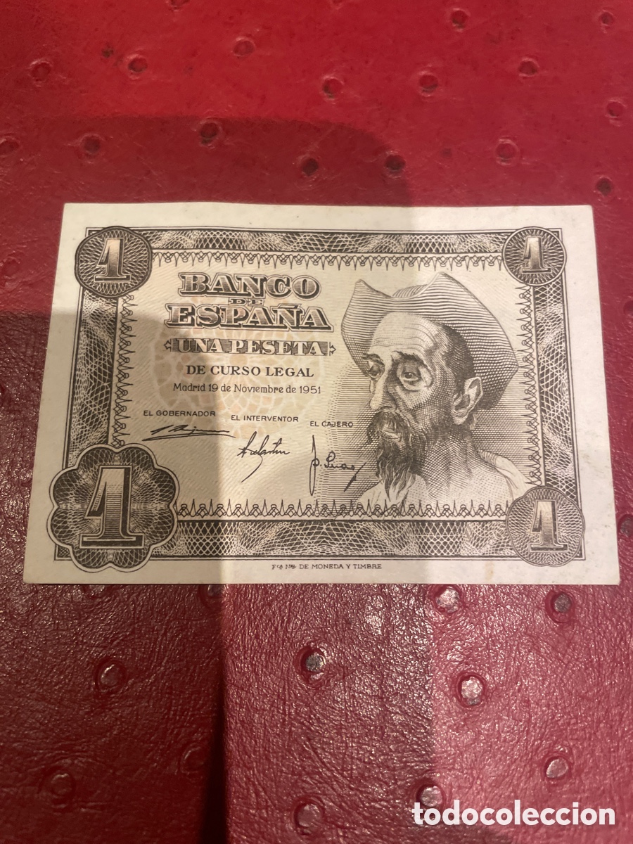 Billetes espa&ntilde;oles: BILLETE DE ESPA&Ntilde;A DE 1954 DE 1 PESETA