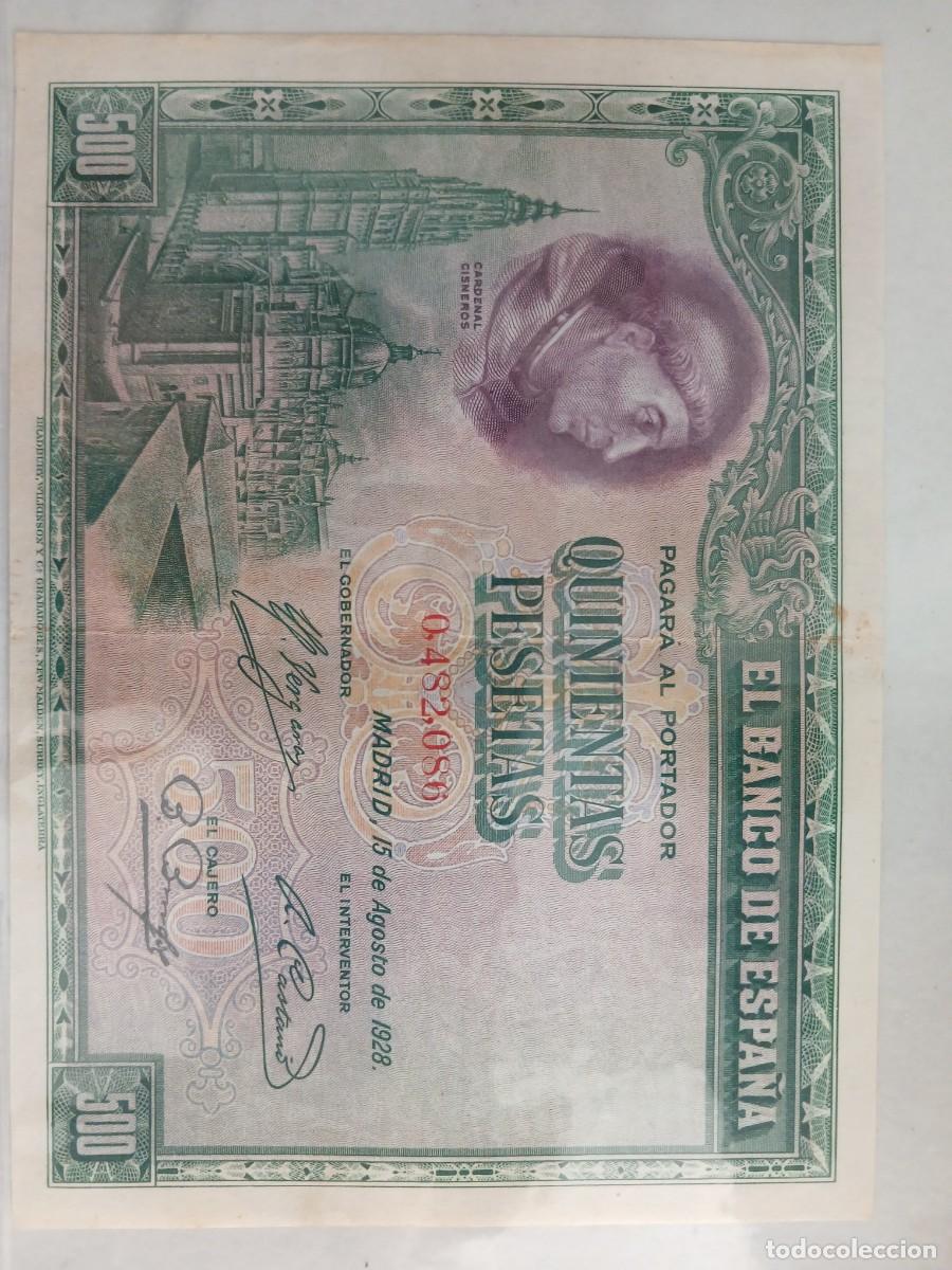 Billetes espa&ntilde;oles: 500 pesetas 1928 en muy buen estado