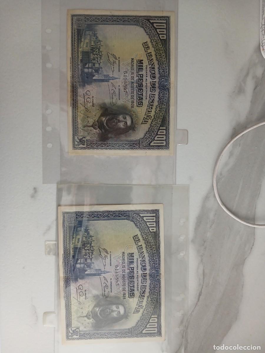 Billetes espa&ntilde;oles: 1000 pesetas 1928 en buen estado