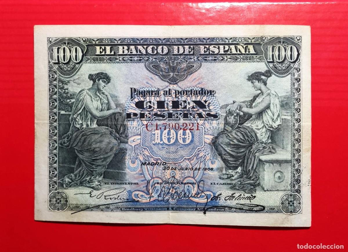 Billetes espa&ntilde;oles: CL&Aacute;SICO ALEGOR&Iacute;AS PRECIOSO EJEMPLAR| SOLO ACEPTO PAYPAL| BILLETE 100 PESETAS 1906 LEER DESCRIPCION