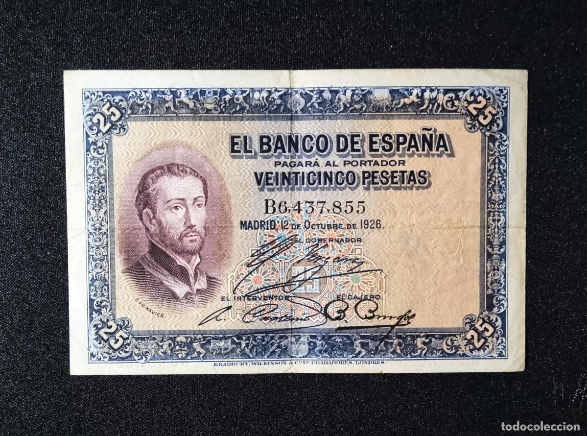 Billetes espa&ntilde;oles: REPUBLICA ESPA&Ntilde;A MUY BUEN EJEMPLAR | SOLO ACEPTO PAYPAL| BILLETE 25 PESETAS 1926 LEER DESCRIPCION