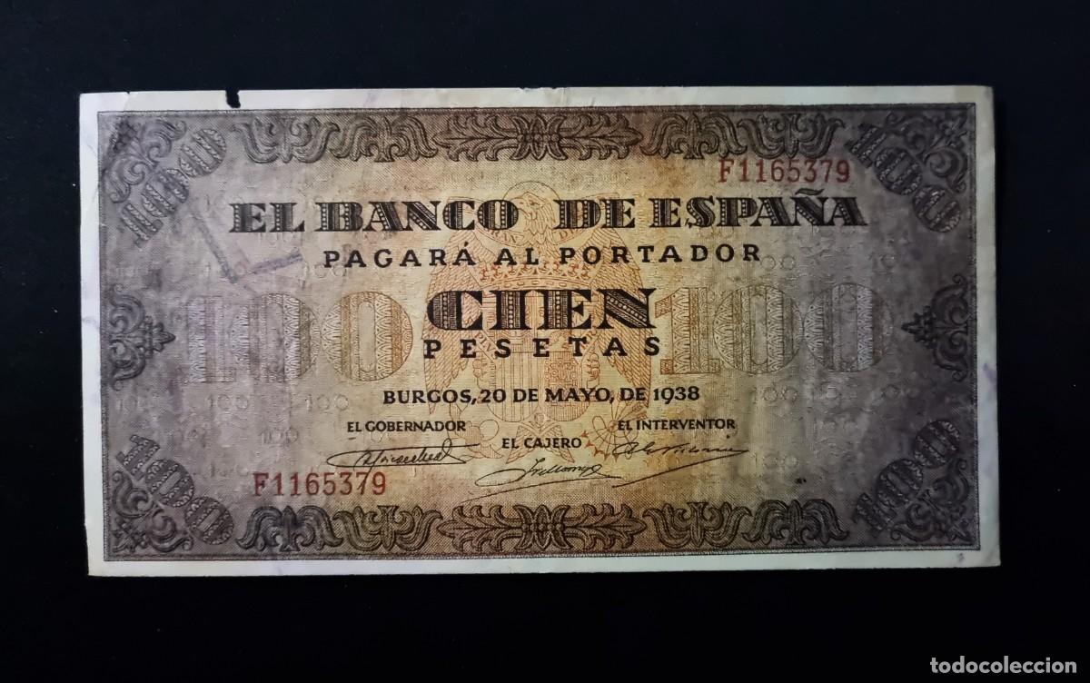 Billetes espa&ntilde;oles: ESTADO ESPA&Ntilde;OL EXCELENTE ERROR?? | SOLO ACEPTO PAYPAL| BILLETE 100 PESETAS 1938 LEER DESCRIPCION