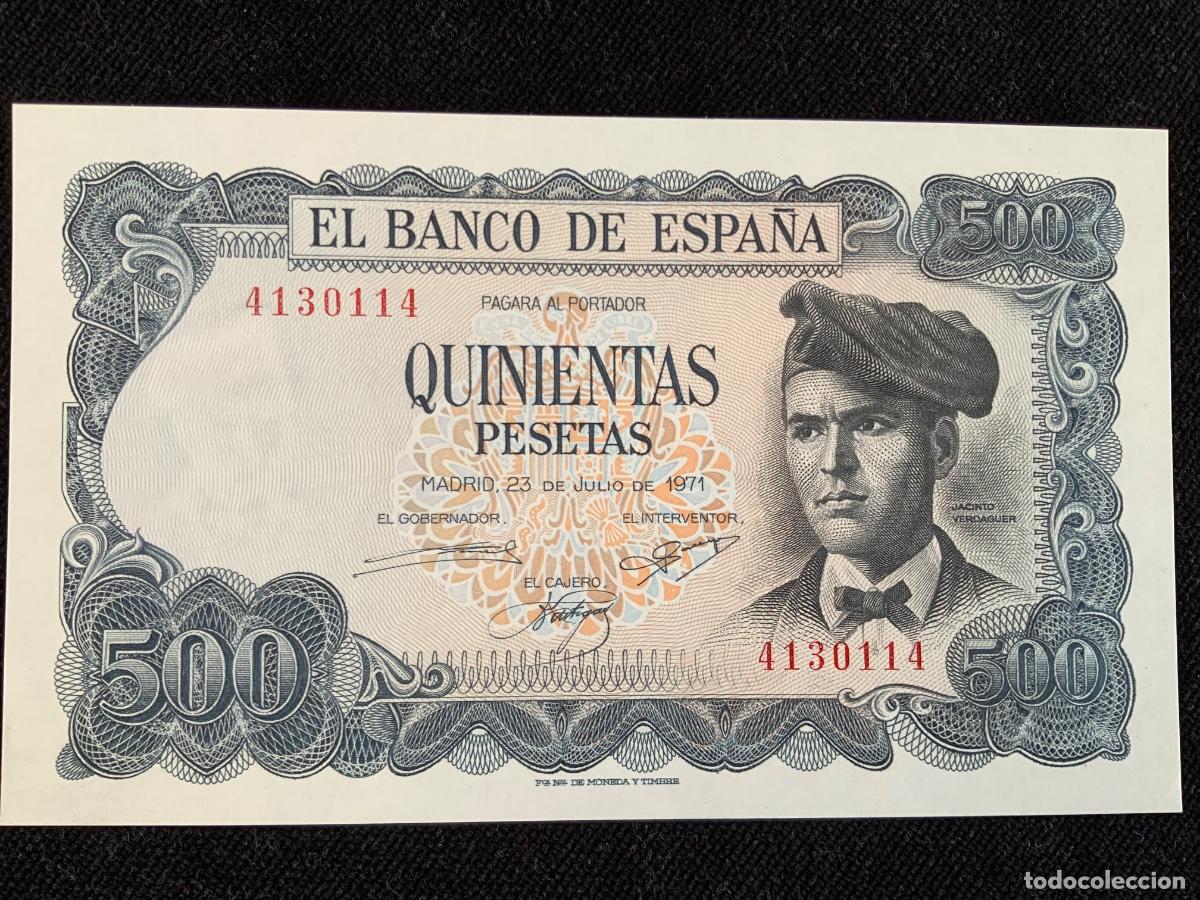 Billetes espa&ntilde;oles: Billete 500 pesetas 1971, sc- sin letra de serie.