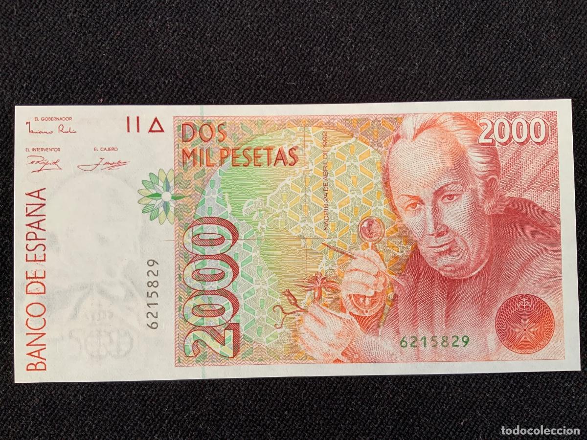 Billetes espa&ntilde;oles: Billete de 2000 pesetas 1992, sc, sin letra de serie.