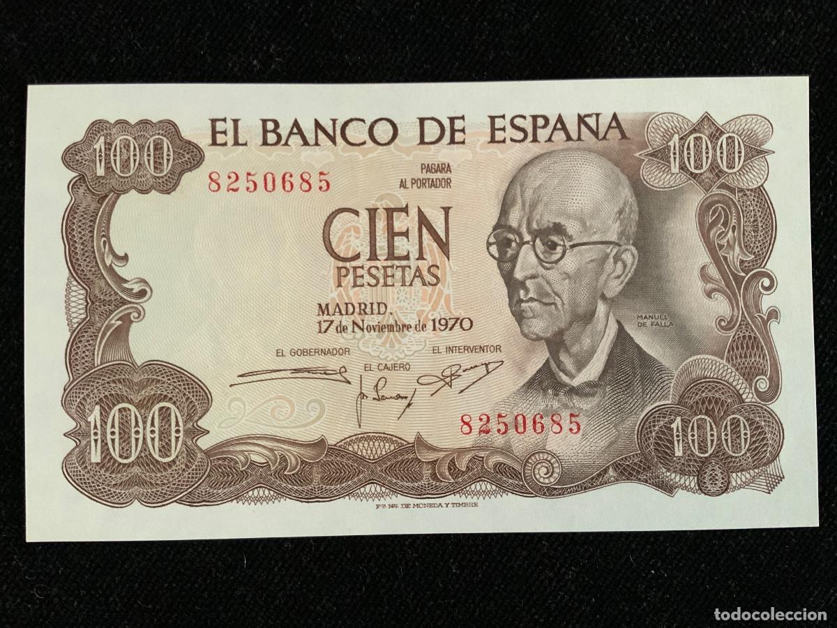 Billetes espa&ntilde;oles: Billete de 100 pesetas 1970, sc , sin letra de serie.