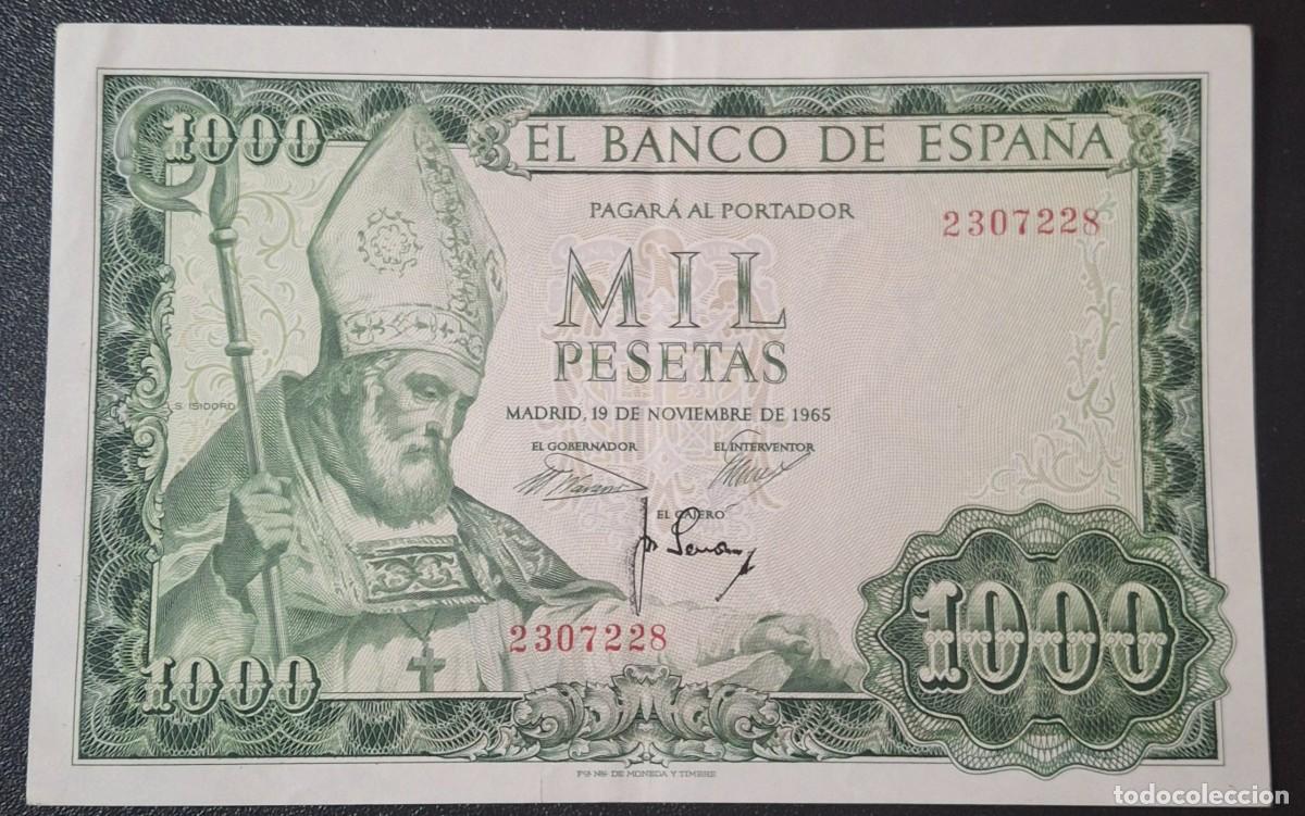 Billetes espa&ntilde;oles: ESPA&Ntilde;A 1000 Pesetas 1965 P.151a (MBC+)