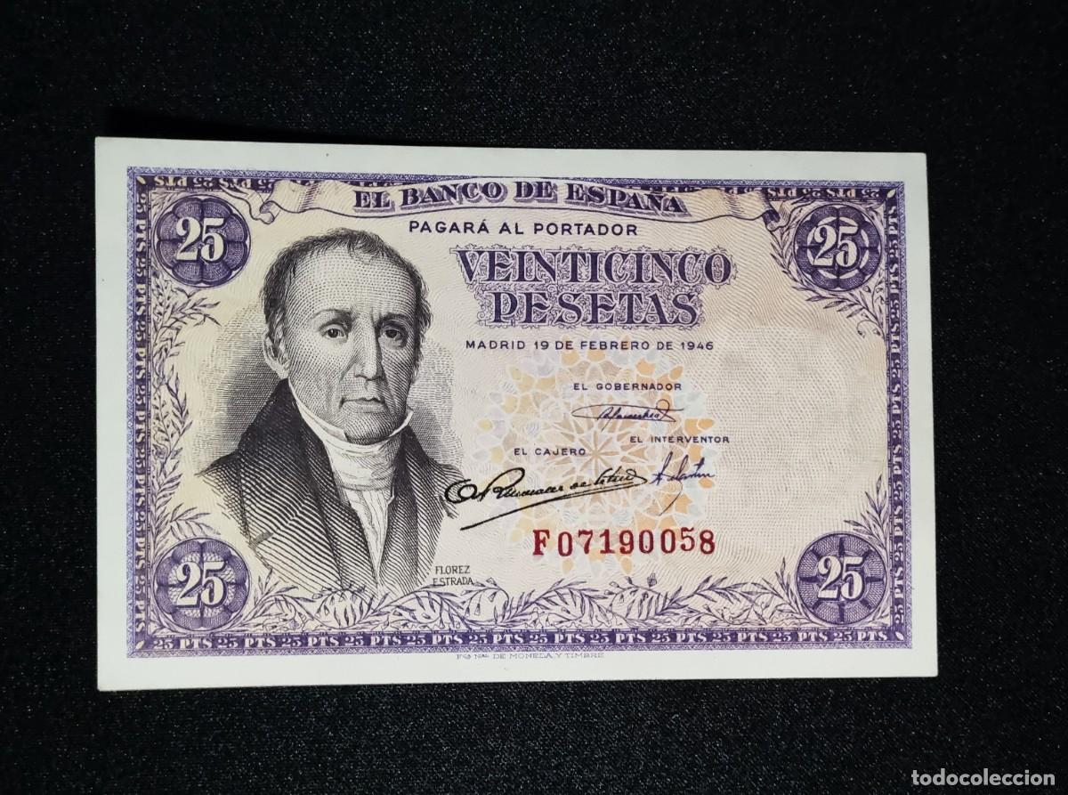 Billetes espa&ntilde;oles: ESTADO ESPA&Ntilde;OL SIN CIRCULAR SC | SOLO ACEPTO PAYPAL| BILLETE 25 PESETAS 1946 LEER DESCRIPCI