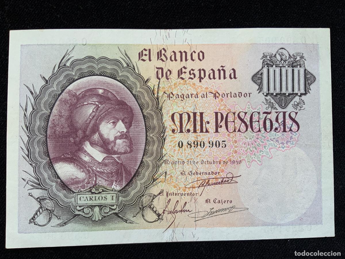 Billetes espa&ntilde;oles: Billete de 1000 pesetas 1940, ebc+++