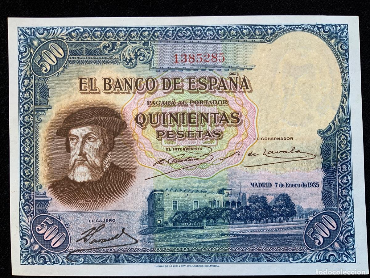 Billetes espa&ntilde;oles: Billete de 500 pesetas 1935, sc, sin letra de serie.
