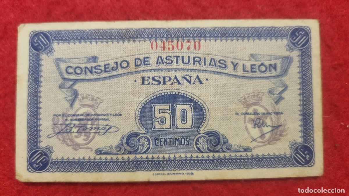 Billetes espa&ntilde;oles: BILLETE 50 CENTIMOS CONSEJO DE ASTURIAS Y LEON MBC ORIGINAL T070