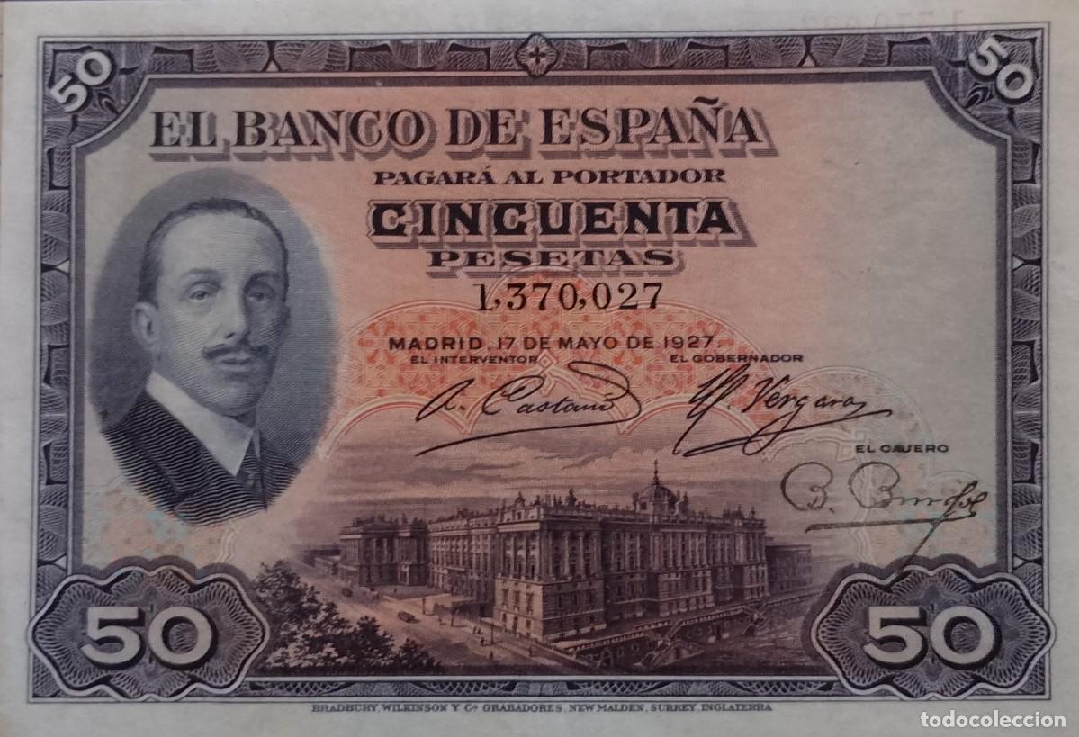 Billetes espa&ntilde;oles: BILLETE DE 50 PESETAS 1927 ALFONSO XIII S/C