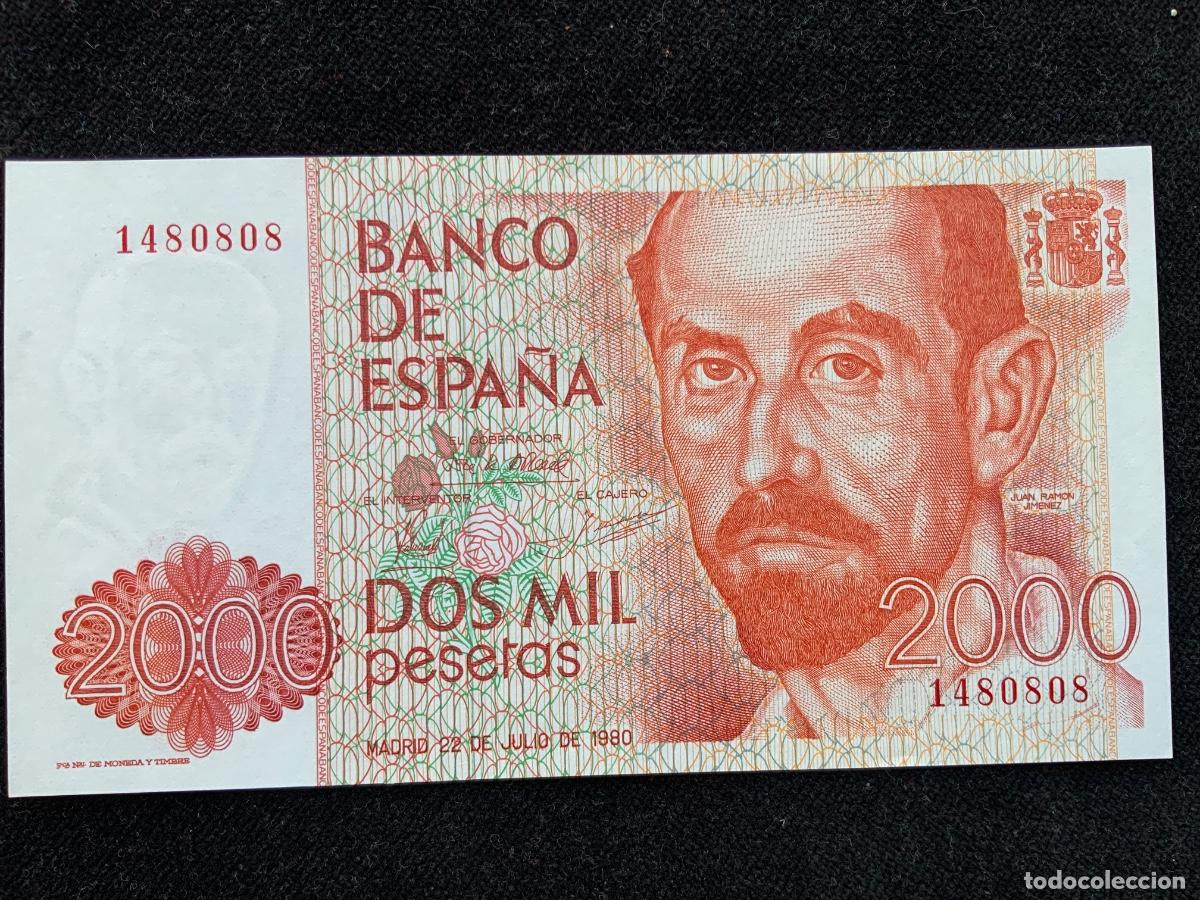 Billetes espa&ntilde;oles: Billete de 2000 pesetas 1980, sc, sin letra de serie.