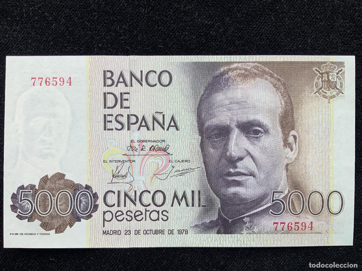 Billetes espa&ntilde;oles: Billete de 5000 pesetas 1979, sc , sin letra de serie.
