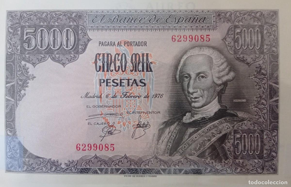 Billetes espa&ntilde;oles: Billete 5000 pesetas - Foto 2