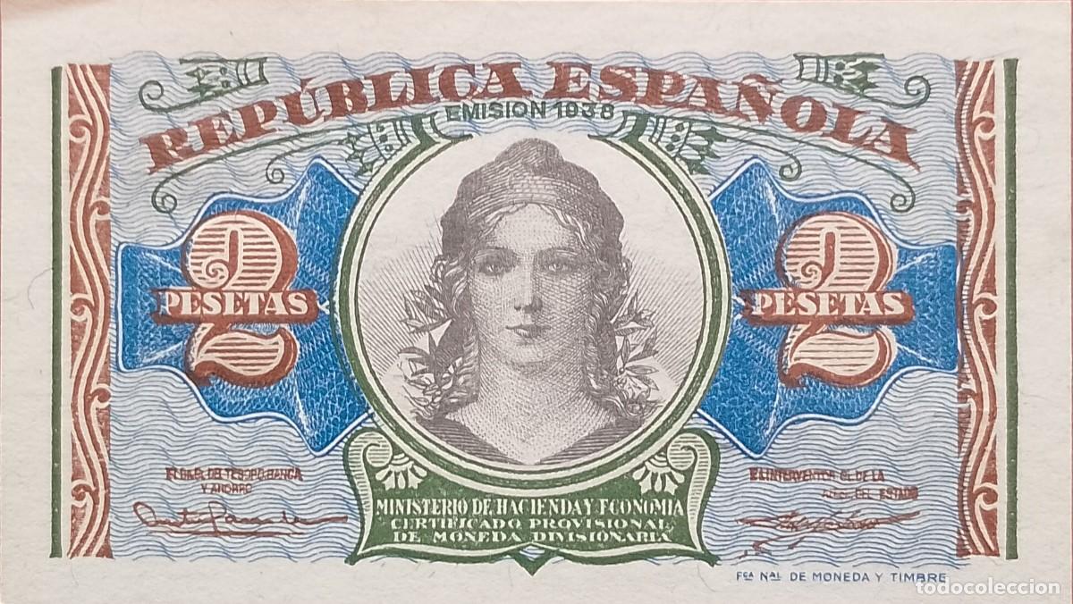 Billetes espa&ntilde;oles: BILLETE DE 2 PESETAS 1938 M. DE HACIENDA S/C
