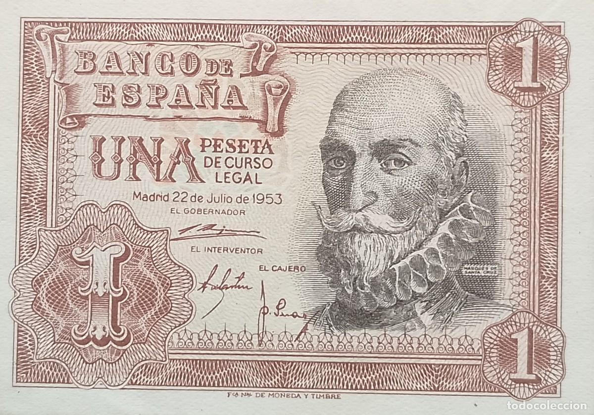 Billetes espa&ntilde;oles: BILLETE DE 1 PESETA1 1953 MARQUES DE SANTA CRUZ S/C-