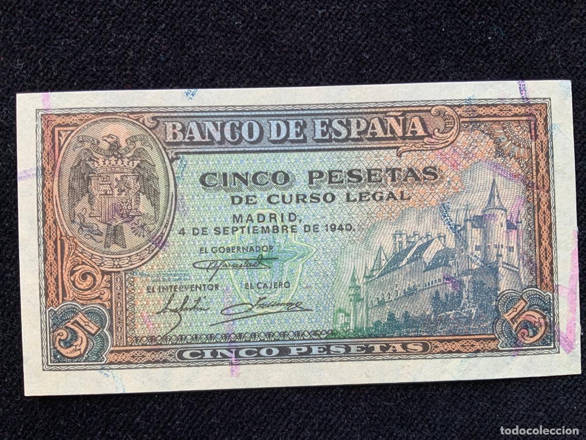 Billetes espa&ntilde;oles: Billete de 5 pesetas 1940. Sc.