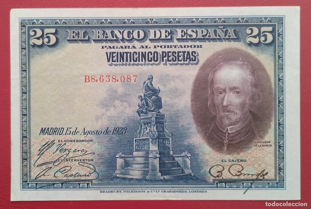 Billetes espa&ntilde;oles: BILLETE DE 25 PESETAS 1928 CALDERON S/C-