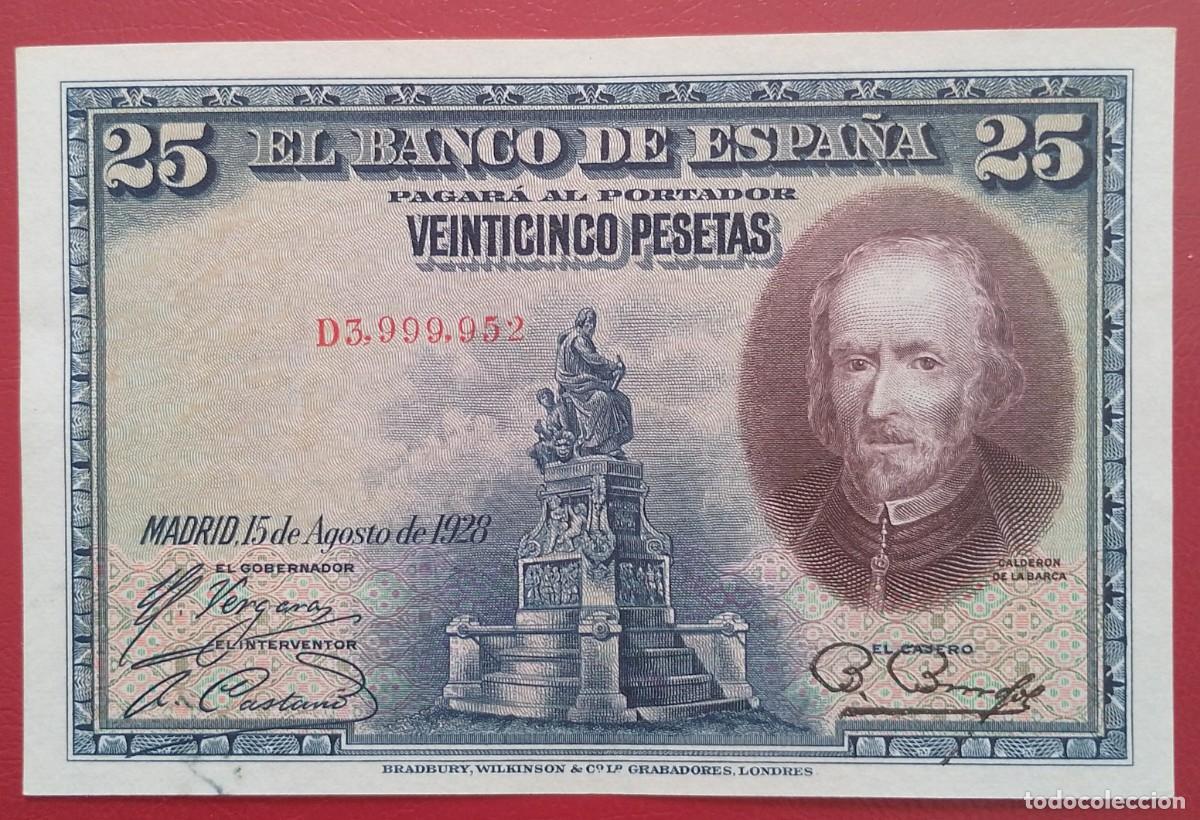 Billetes espa&ntilde;oles: BILLETE DE 25 PESETAS 1928 CALDERON S/C-