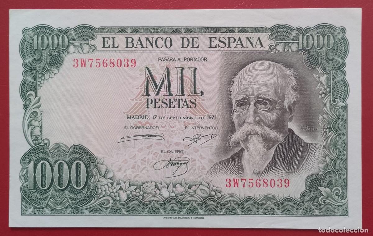 Billetes espa&ntilde;oles: BILLETE DE 1000 PESETAS 1971 JOS&Eacute; ECHEGARAY S/C