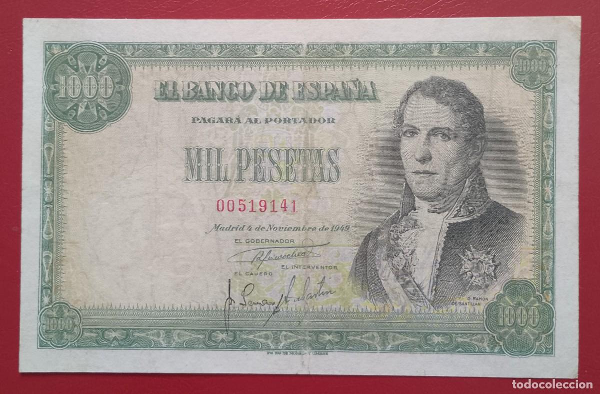 Billetes espa&ntilde;oles: BILLETE DE 1000 PESETAS 1949 SANTILLAN EBC+