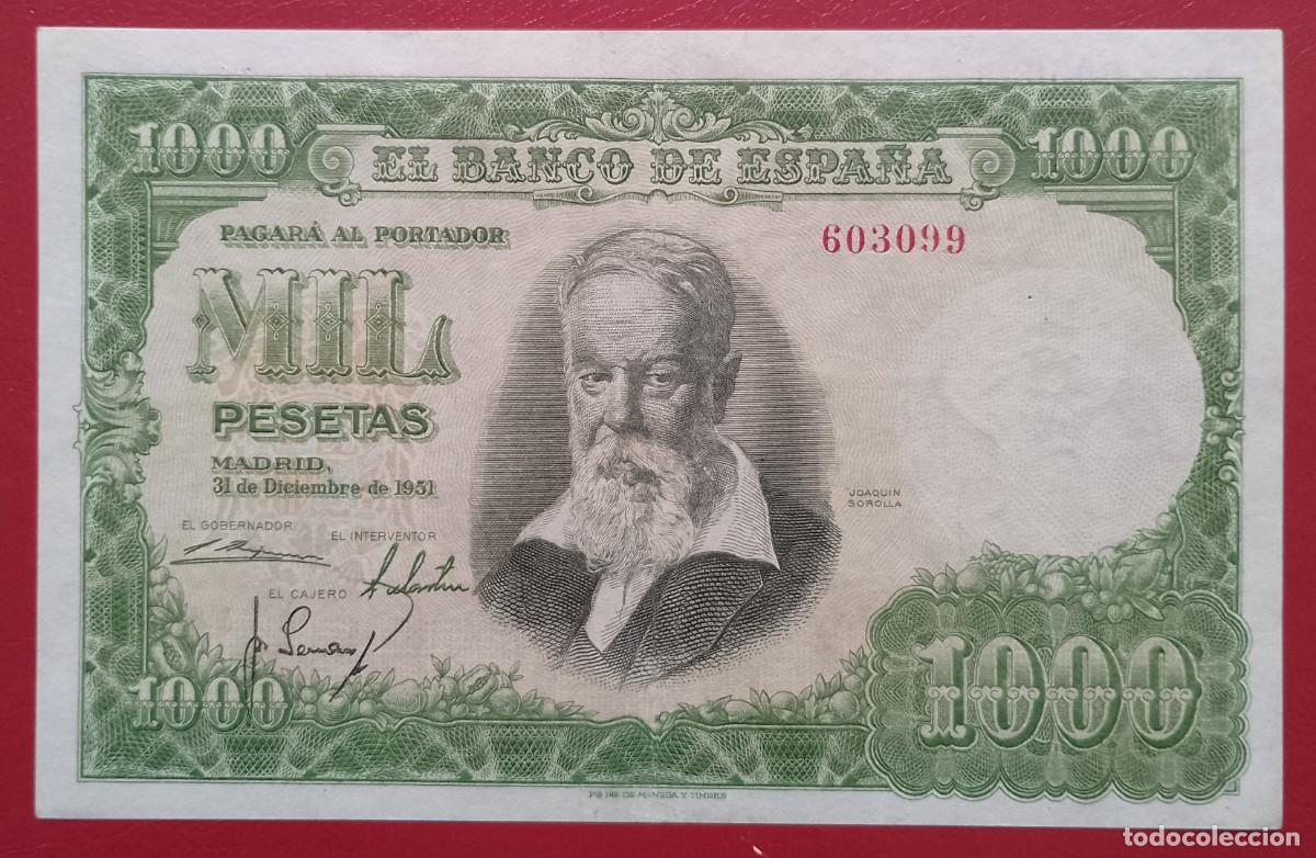 Billetes espa&ntilde;oles: BILLETE DE 1000 PESETAS 1951 SOROLLA S/S EBC++