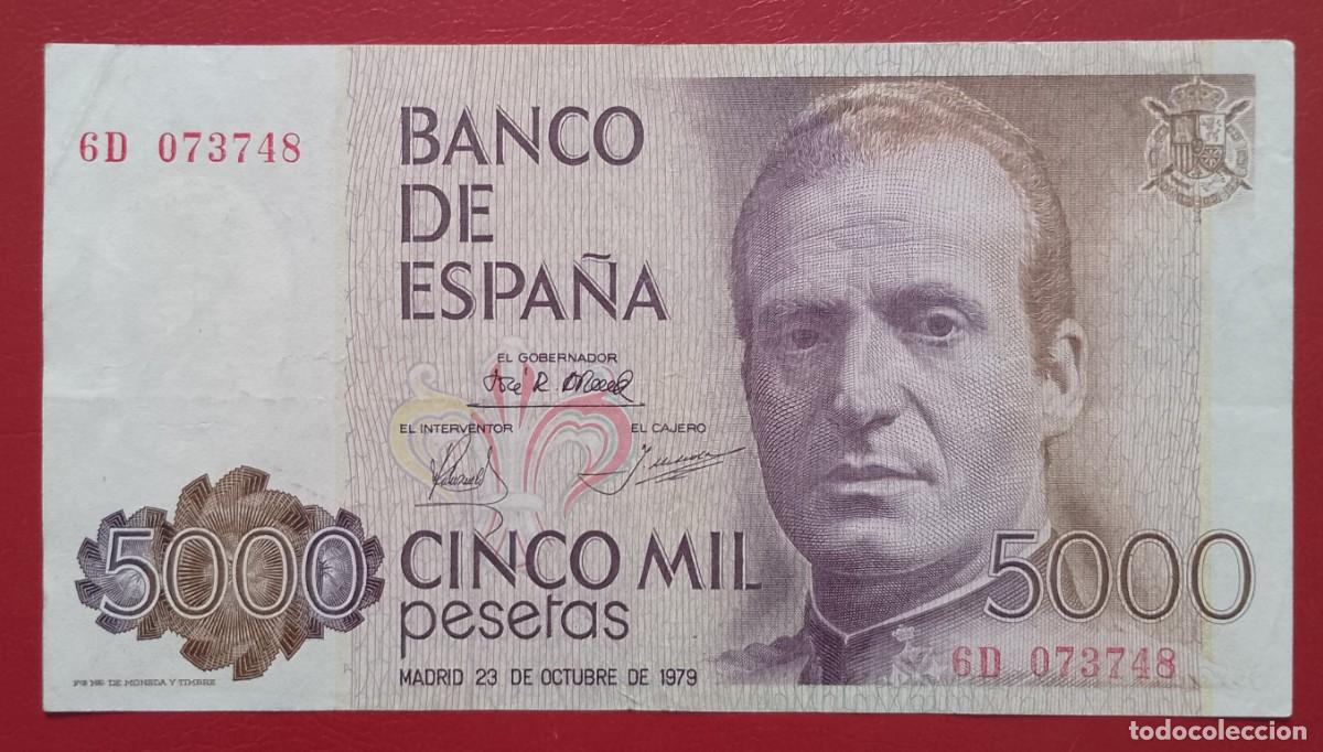 Billetes espa&ntilde;oles: BILLETE DE 5000 PESETAS 1979 JUAN CARLOS EBC