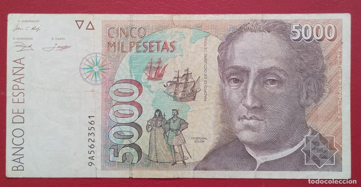Billetes espa&ntilde;oles: BILLETE DE 5000 PESETAS 1992 COLON MBC