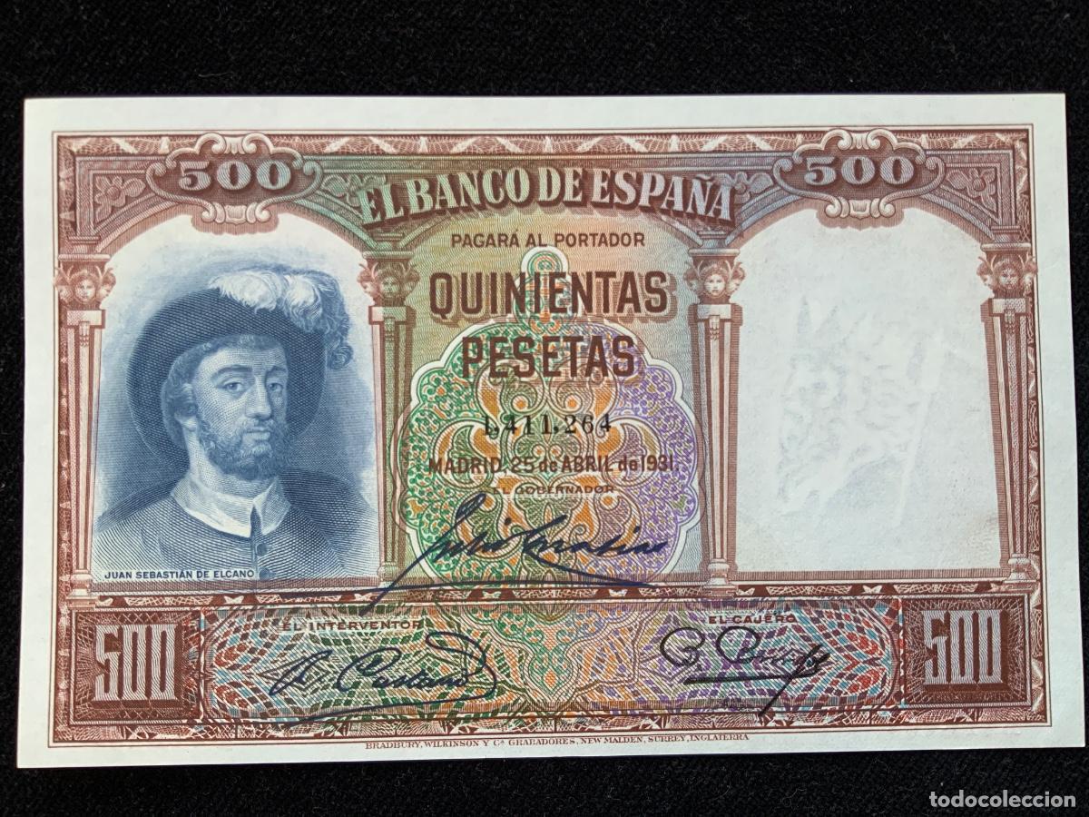 Billetes espa&ntilde;oles: Billete de 500 pesetas 1931, sc-, sin letra de serie.