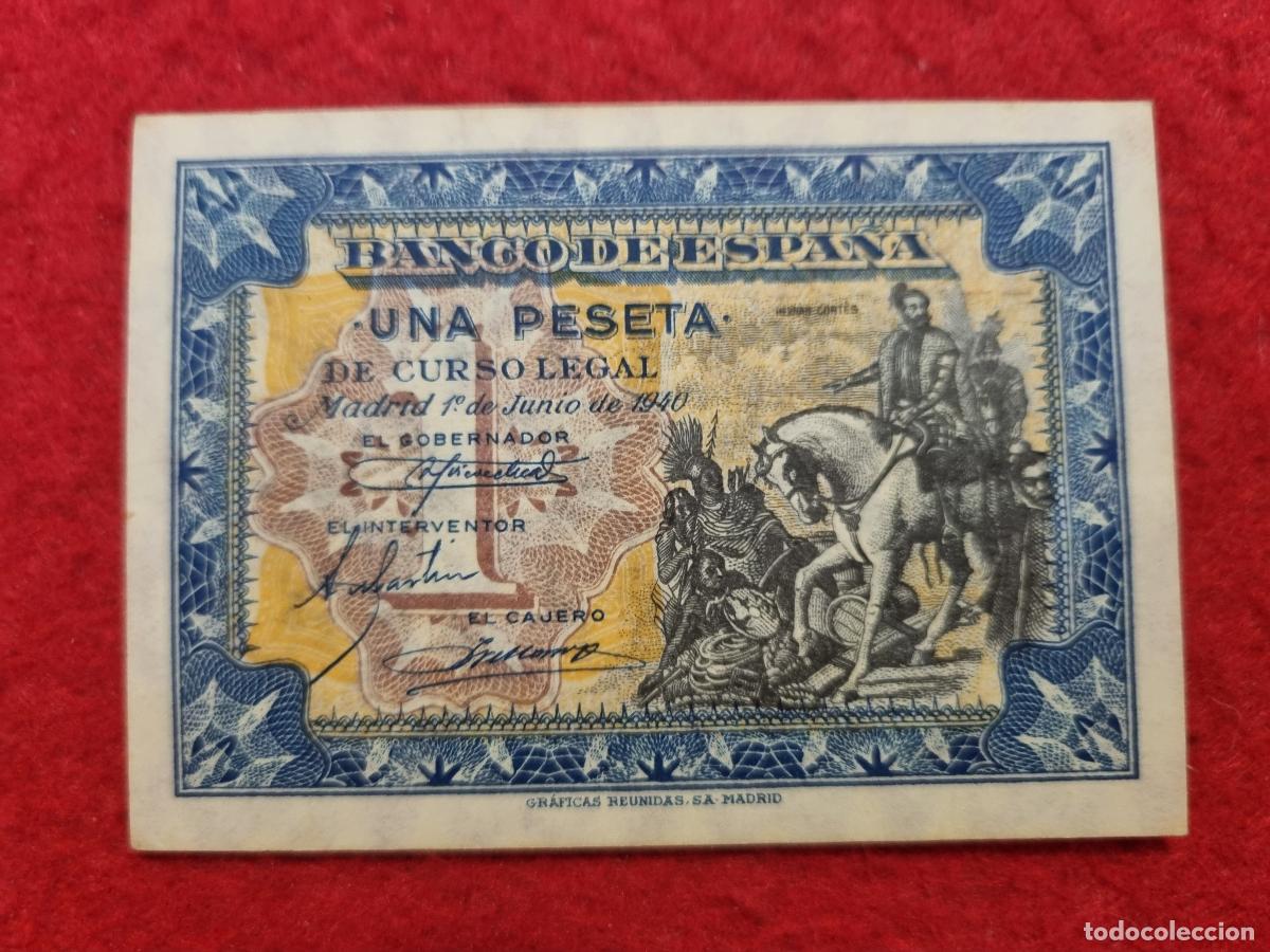 Billetes espa&ntilde;oles: BILLETE 1 PESETA 1940 EBC SERIE A ORIGINAL T150