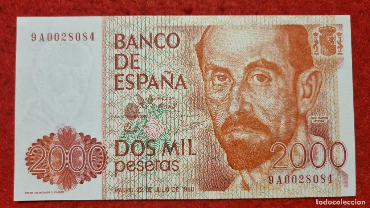 Billetes espa&ntilde;oles: BILLETE 2000 PESETAS 1980 SIN CIRCULAR PLANCHA OJO SERIE ESPECIAL 9A ORIGINAL T084