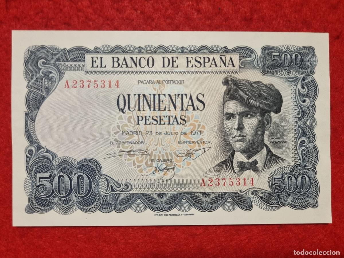 Billetes espa&ntilde;oles: BILLETE 500 PESETAS 1971 SIN CIRCULAR SERIE A ORIGINAL T314