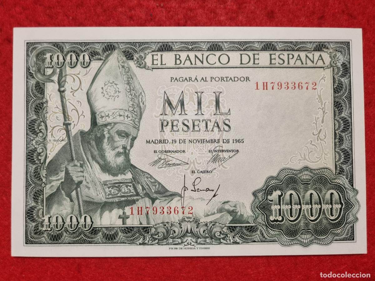Billetes espa&ntilde;oles: BILLETE 1000 PESETAS 1965 OJO SIN CIRCULAR SERIE 1H ORIGINAL T672