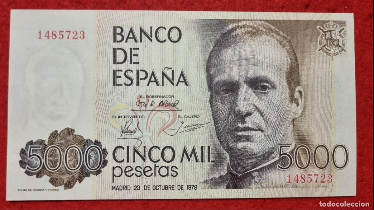 Billetes espa&ntilde;oles: BILLETE 5000 PESETAS 1979 SIN CIRCULAR PLANCHA OJO SIN SERIE ORIGINAL T723