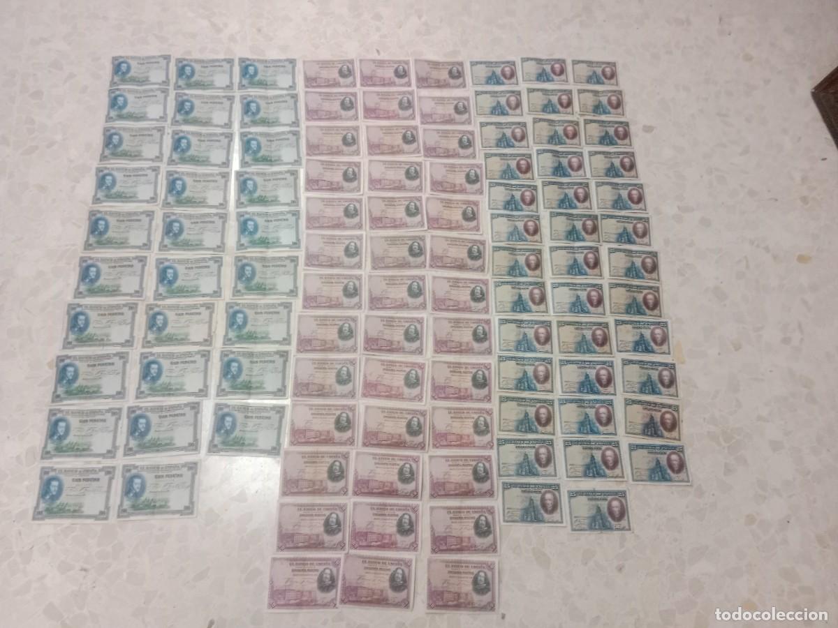 Billetes espa&ntilde;oles: LOTE DE 106 BILLETES DEL BANCO DE ESPA&Ntilde;A 1928 y 1925 - 100 , 50 y 25 PESETAS , PTS PTA