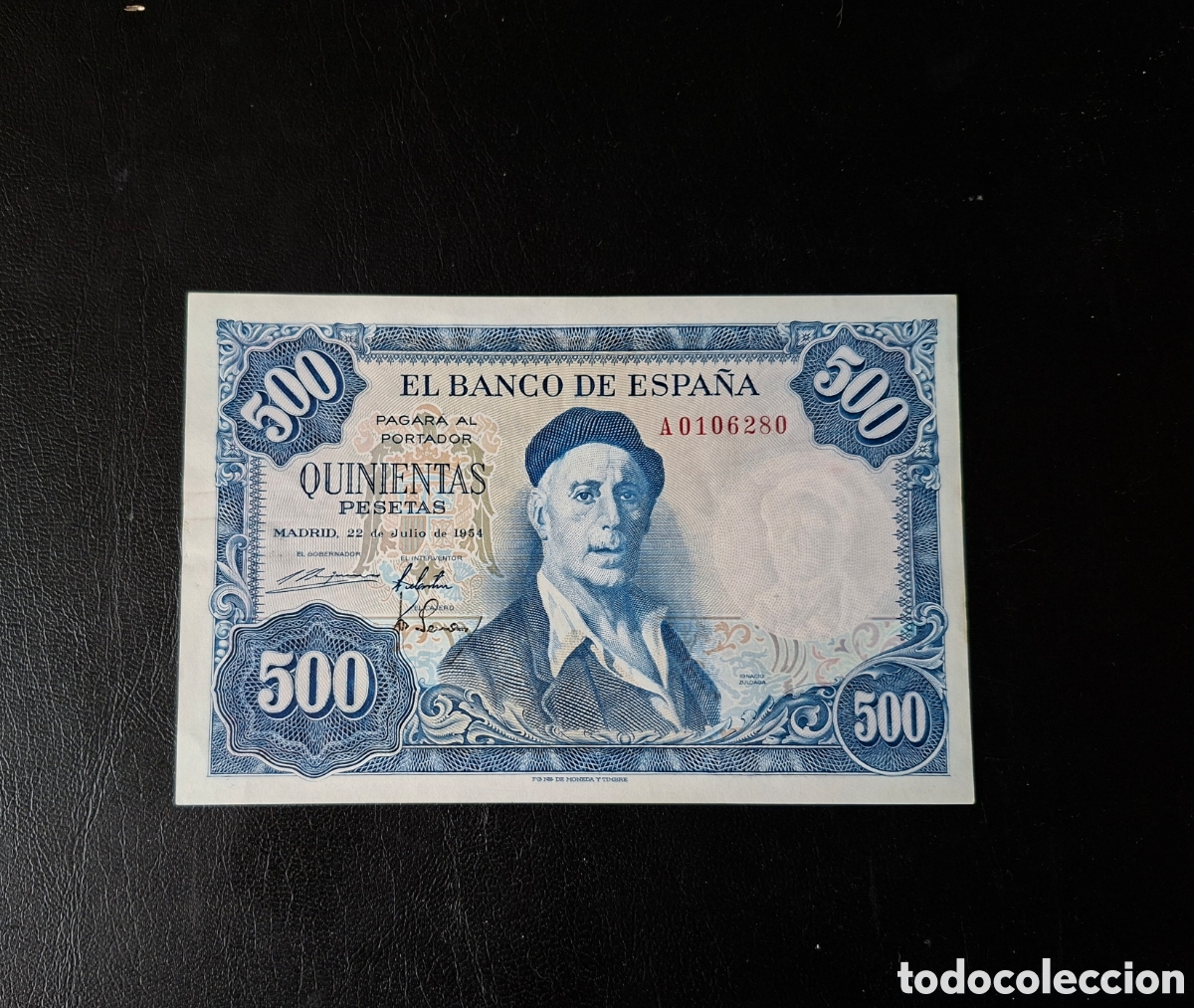 Billetes espa&ntilde;oles: Billete 500 pesetas 1954 sin serie sc sin circular