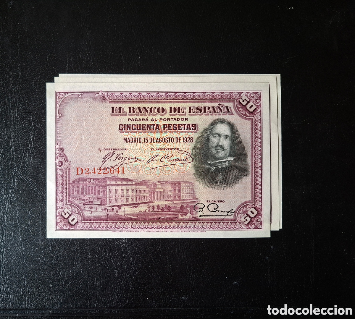 Billetes espa&ntilde;oles: Billete 50 pesetas 1928 serie D sc