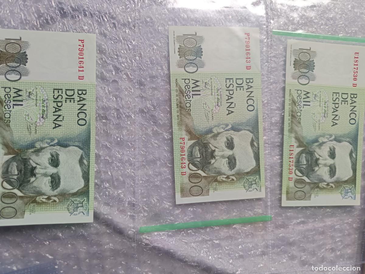 Billets espagnols: Lote 3 billetes 1.000 pesetas 1979