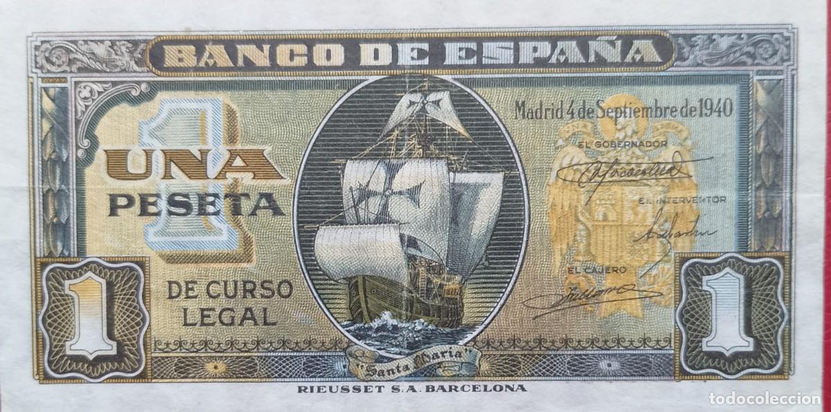 Billetes espa&ntilde;oles: BILLETE DE 1 PESETA 1940 LA CARABELA S/S S/C
