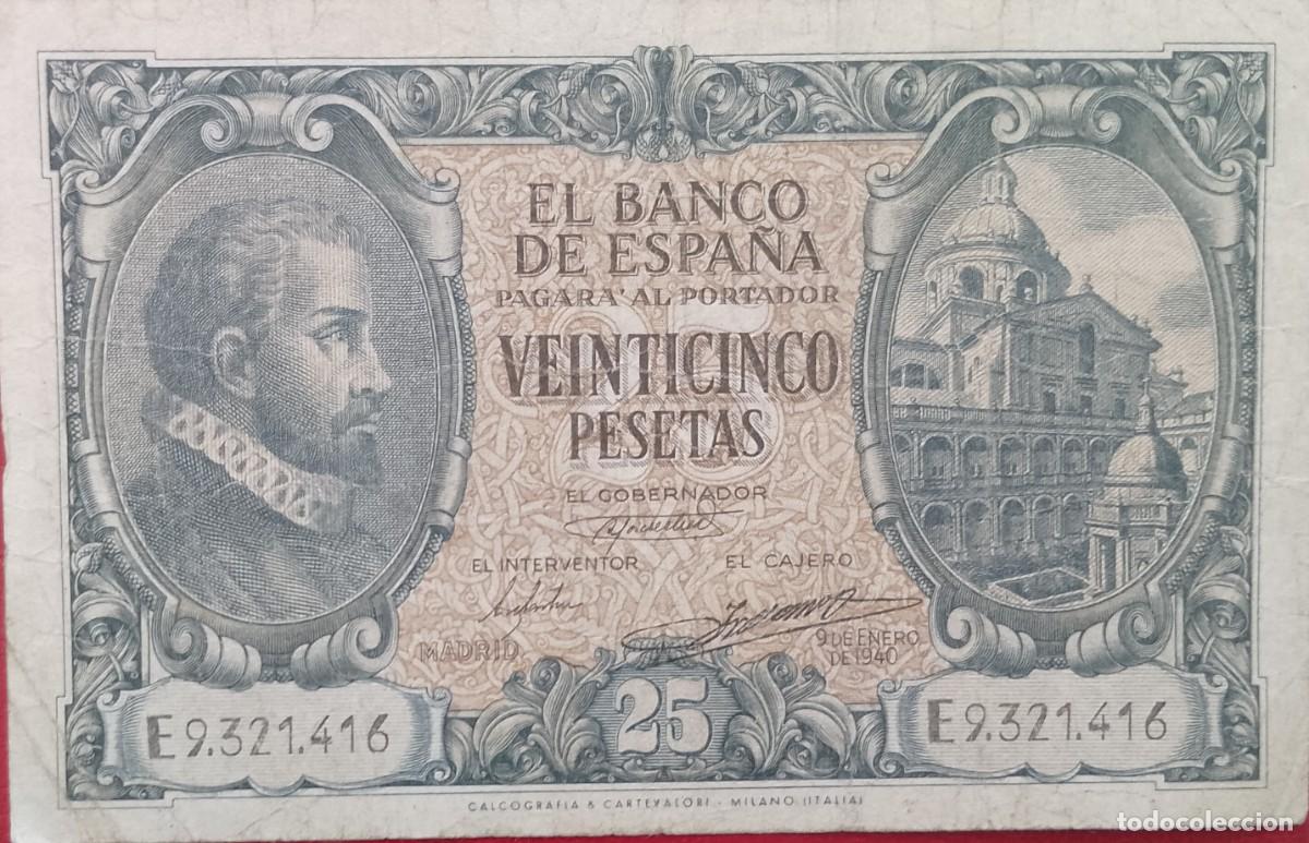 Billetes espa&ntilde;oles: BILLETE DE 25 PESETAS 1940 HERRERA MBC