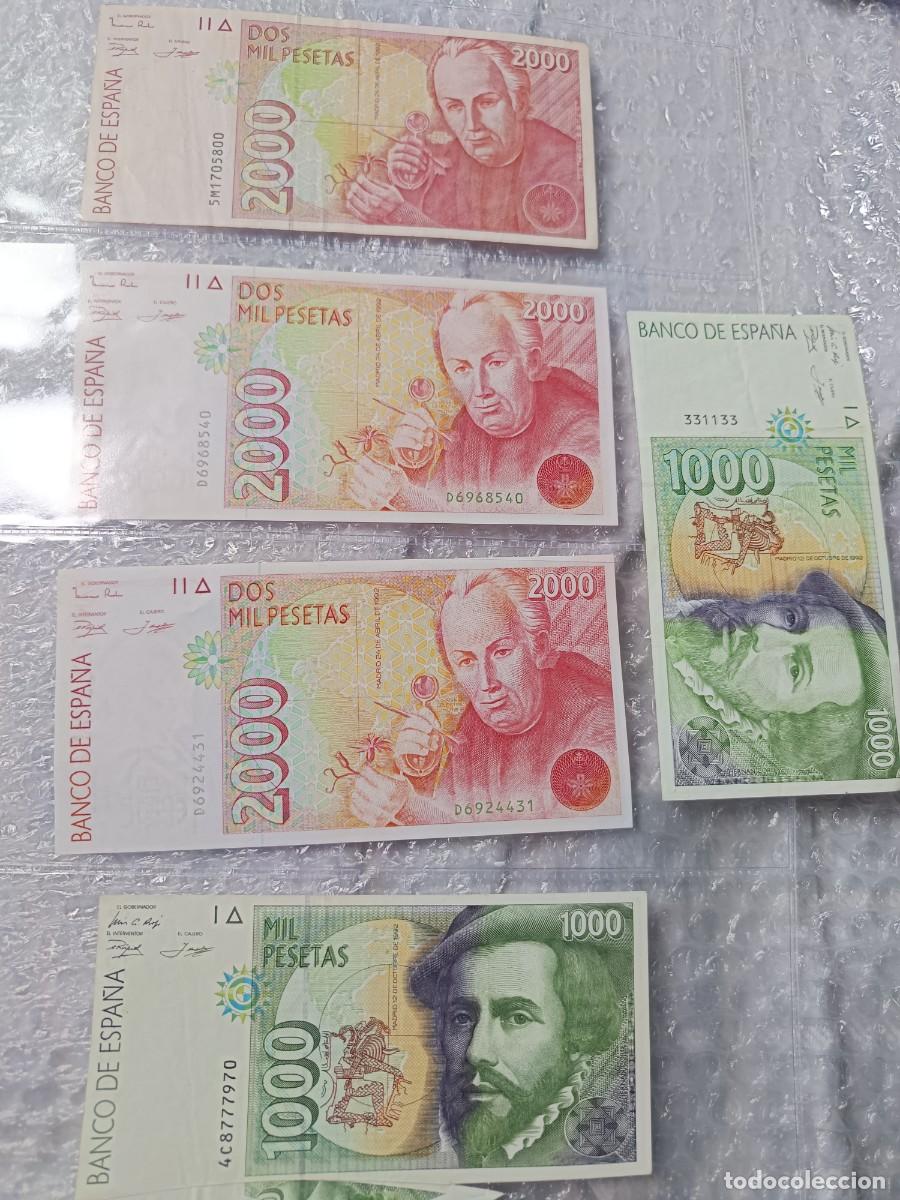 Billets espagnols: Billetes con errores y capic&uacute;a 2000, y 1000 pesetas