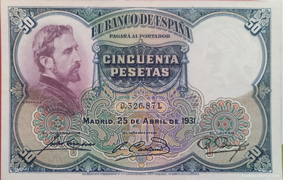 Billetes espa&ntilde;oles: BILLETE DE 50 PESETAS 1931 ROSALES SC