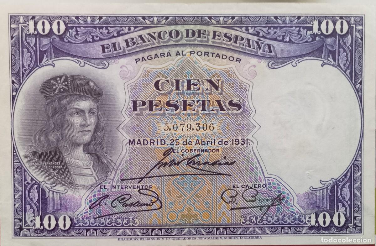 Billetes espa&ntilde;oles: BILLETE DE 100 PESETAS 1931 GRAN CAPITAN EBC+