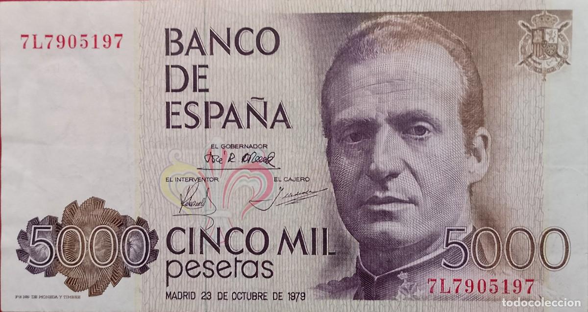 Billetes espa&ntilde;oles: BILLETE DE 5000 PESETAS 1979 JUAN CARLOS EBC+
